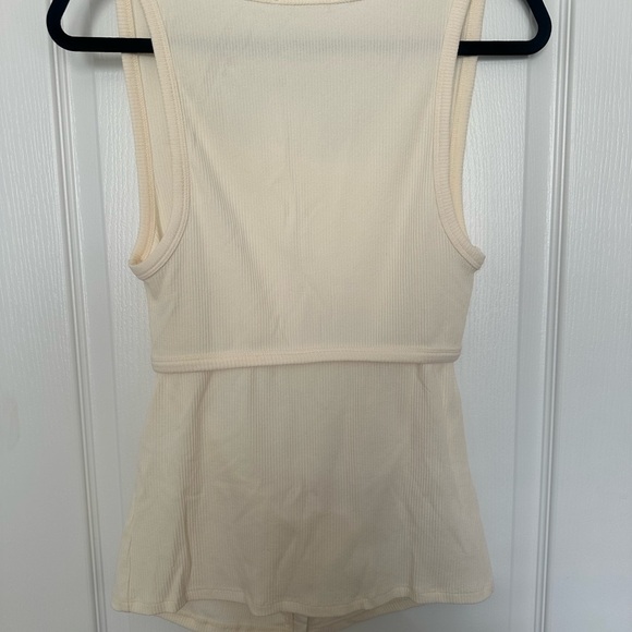 Zara Cream Tank Top - Picture 3 of 4